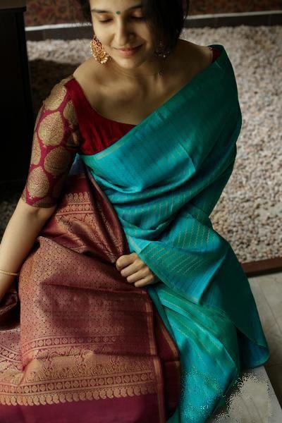 Designer South Style Jacquard Saree