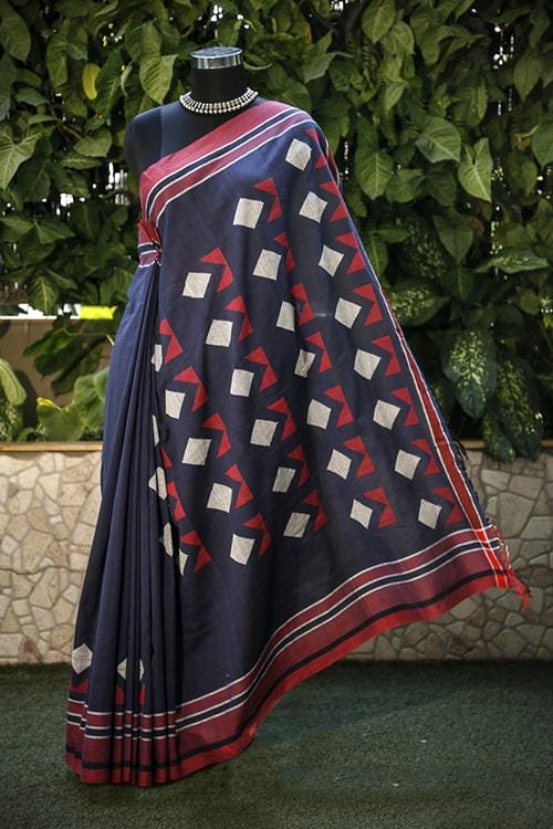 Dakshita' Handwoven Extra Weft Silk Saree-35