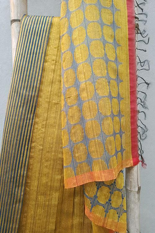 Rajjo' Handwoven Extra Weft Silk Saree-30