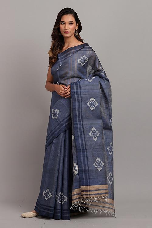Adya' Handwoven Extra Weft Silk Saree