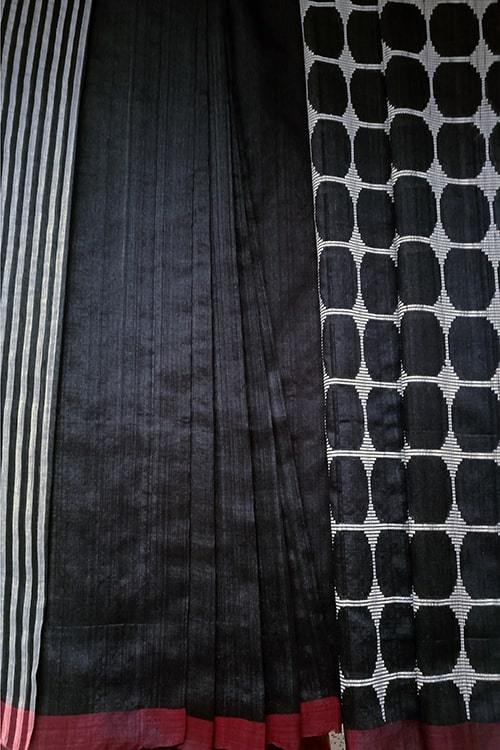 Rajjo' Handwoven Extra Weft Silk Saree-29