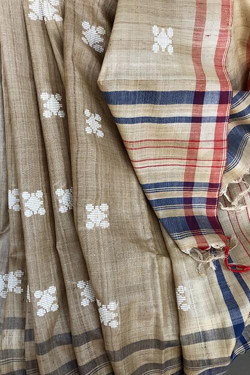 Soha' Handwoven Extra Weft Silk Saree-44