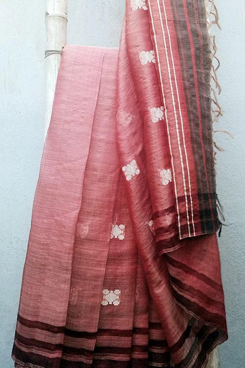Soha' Handwoven Extra Weft Silk Saree-46