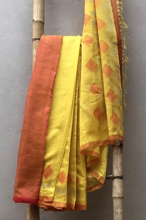 Dakshita' Handwoven Extra Weft Silk Saree-33