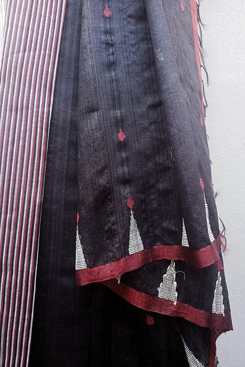 Nikita' Handwoven Extra Weft Silk Saree-23