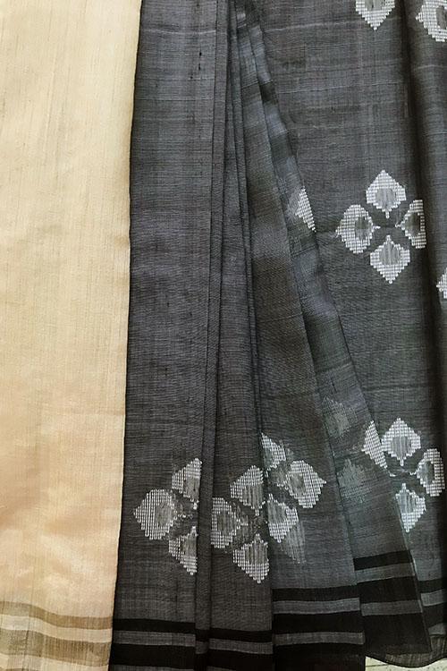 Adya' Handwoven Baavanbuti Silk Saree-14