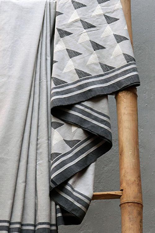 Ahalya-3A' Handwoven Extra Weft Cotton Saree