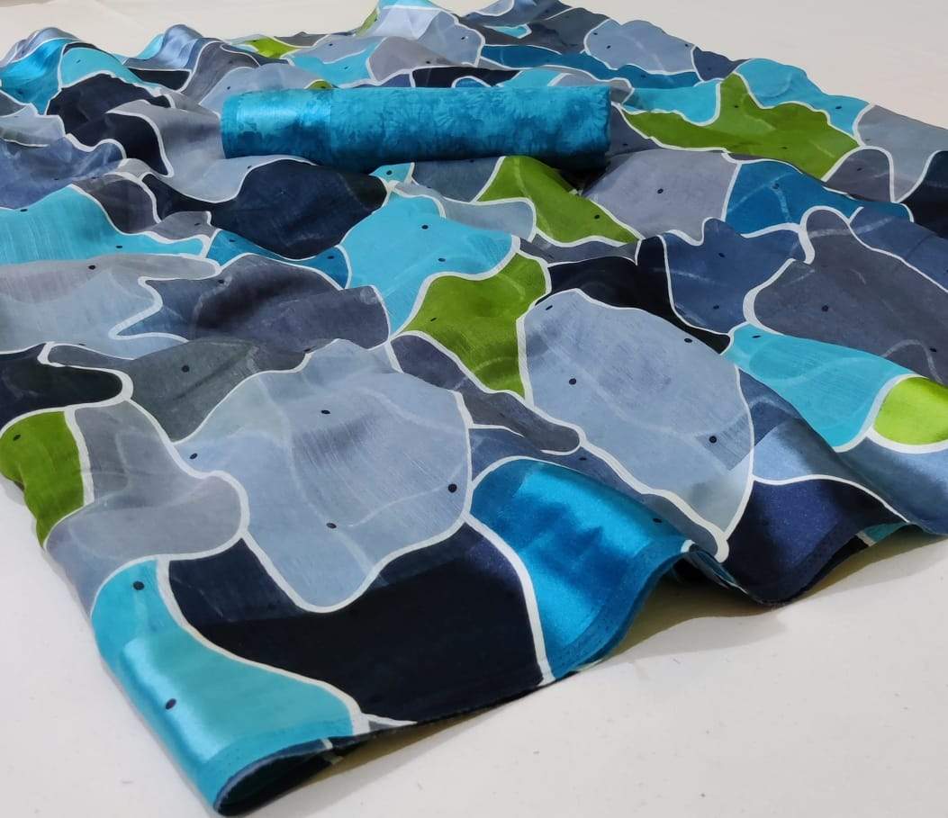 Beautiful Cotton Multicoloured Printed Sarees