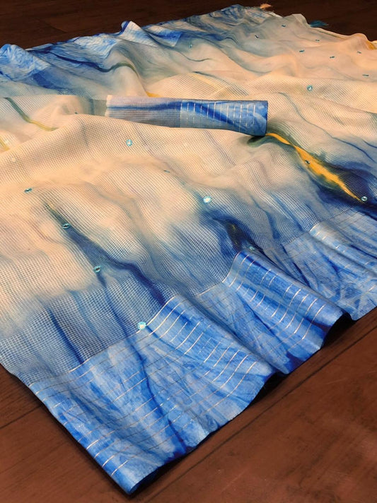 Valiba Unique Cotton Printed Sarees