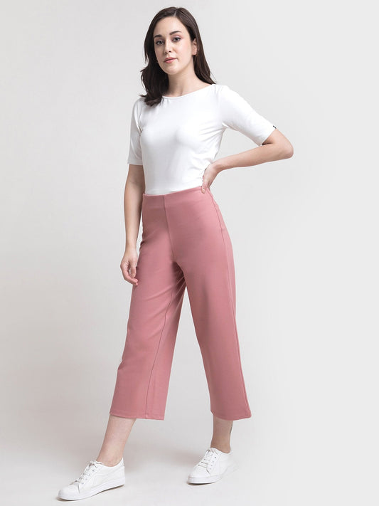 4 Way Stretch LivIn Culottes - Pink