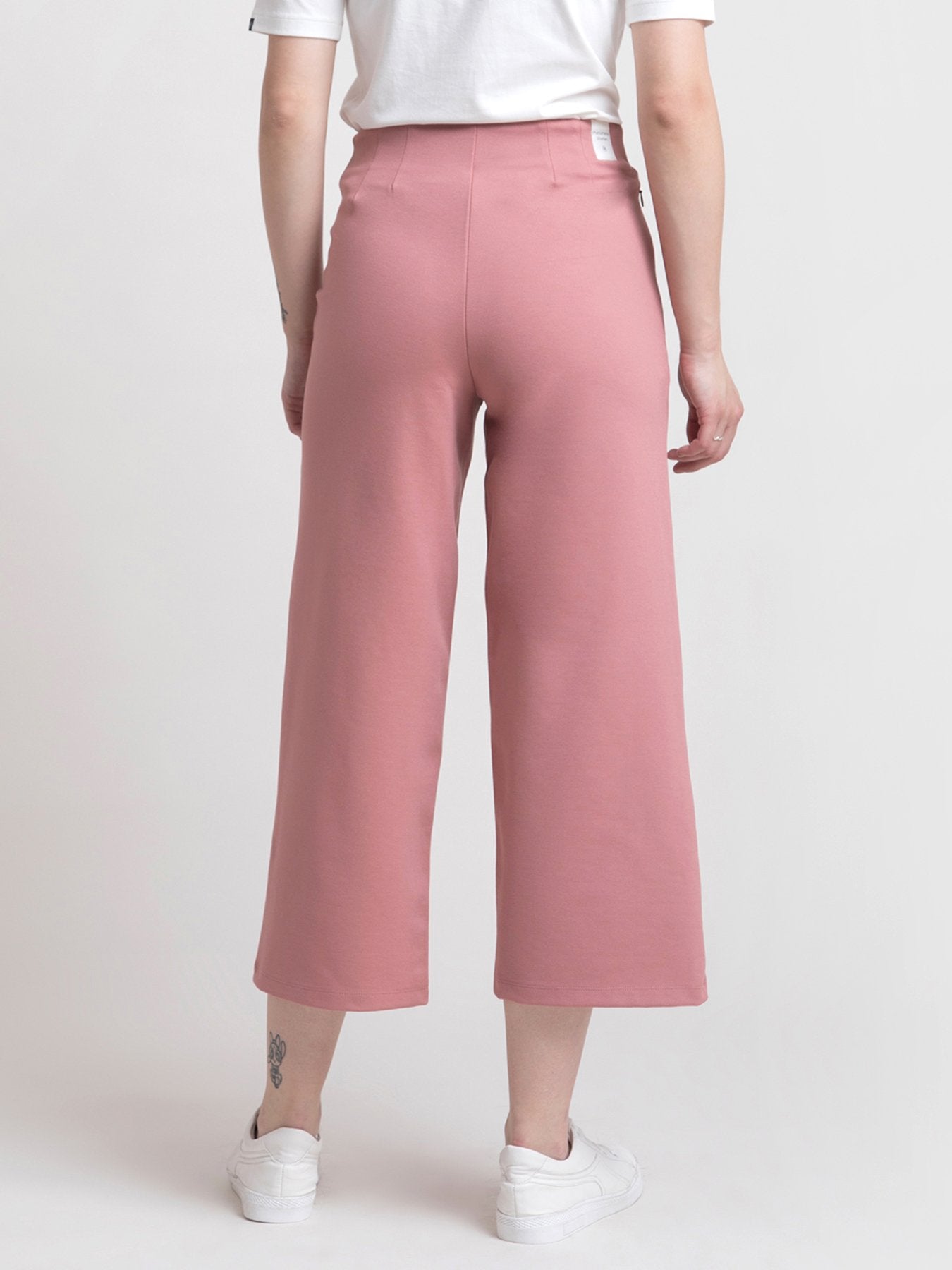 4 Way Stretch LivIn Culottes - Pink