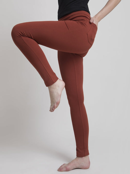 4 Way Stretch Slim Fit LivIn Jeggings - Rust