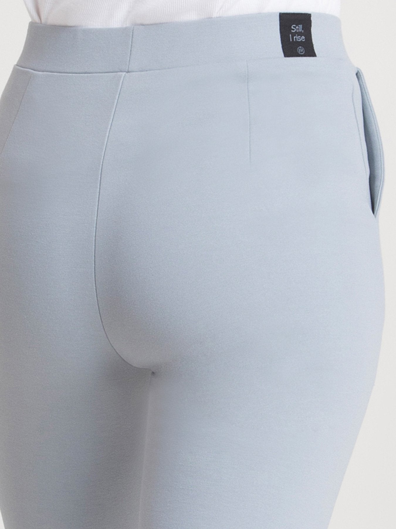 4 Way Stretch Cropped LivIn Pants - Grey