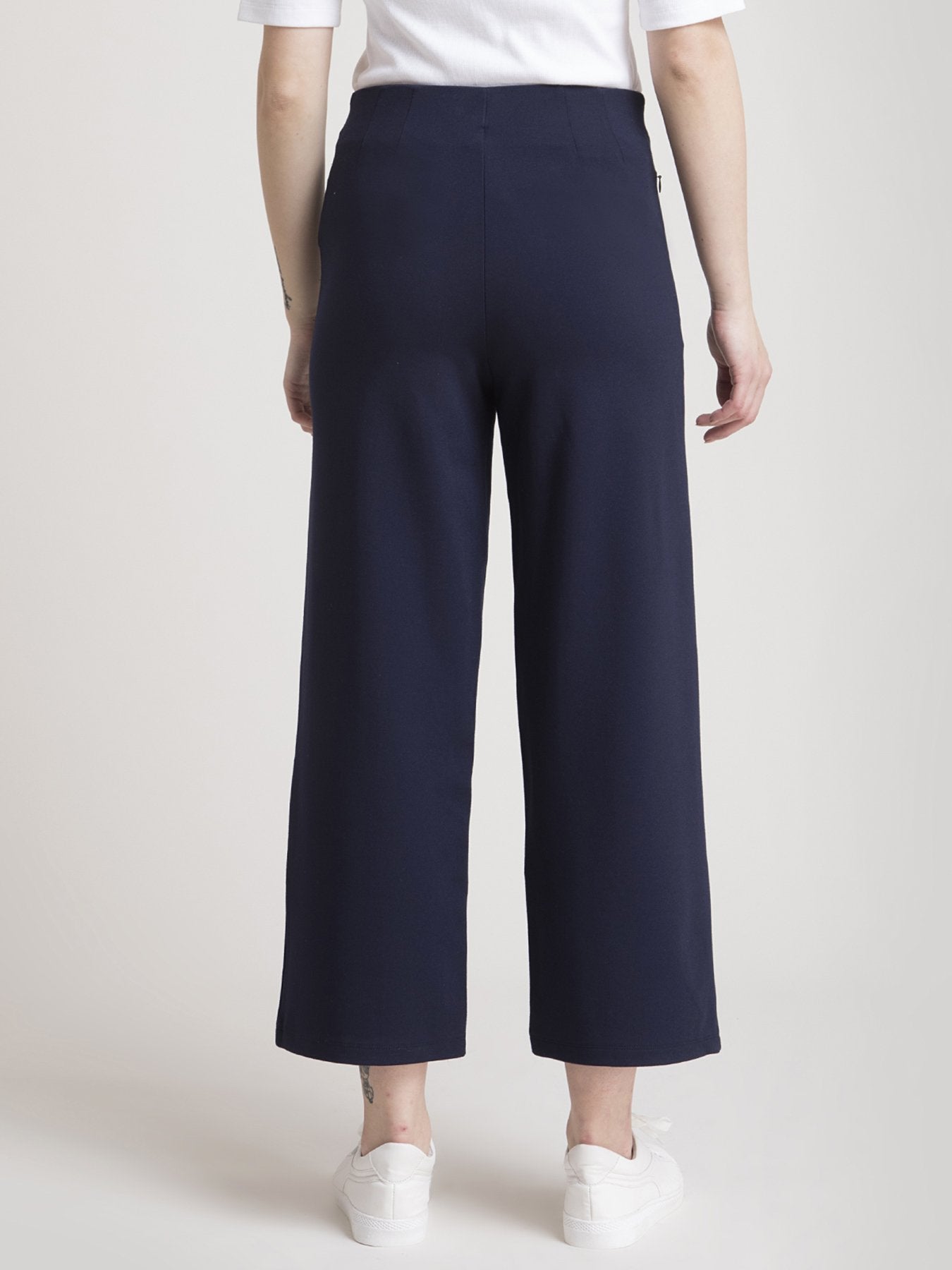 4 Way Stretch LivIn Culottes - Navy Blue