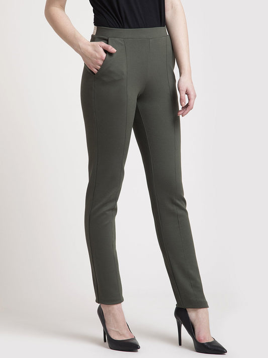 4 Way Stretch LivIn Pants - Olive