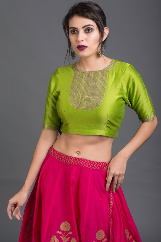 Rangeela Gulmohar Lehenga Set with Dupatta (Set of 3)