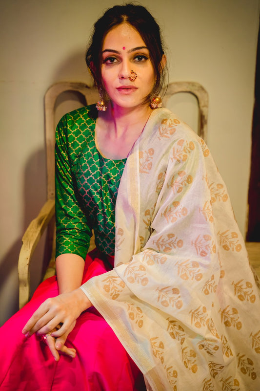 Pakeeza Phool Lehenga with Dupatta (Set of 3)