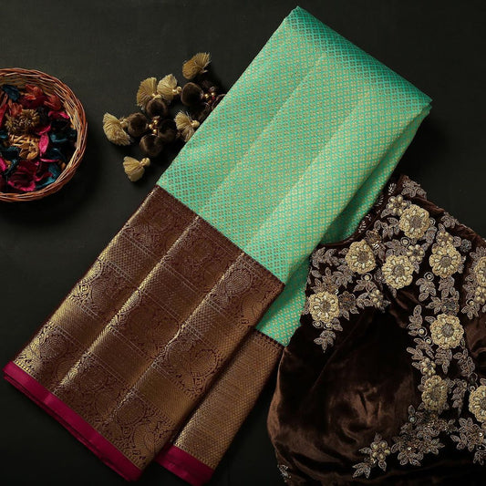 Valiba Beautiful SOFT LICHI SILK Saree