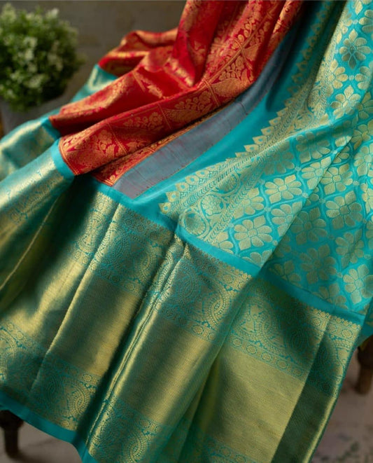 Valiba Fabulouns Rich Pallu & Jacquard Work On All Over The Saree