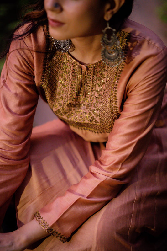 Gulfam Aari Embroidered Lehenga Set with Dupatta (Set of 3)