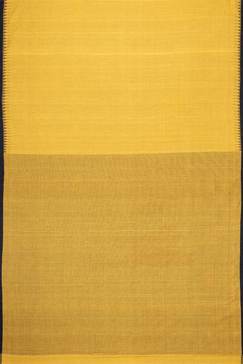 Chitrika Big Temple Kada Kuppadam Handspun Handloom saree Mustard