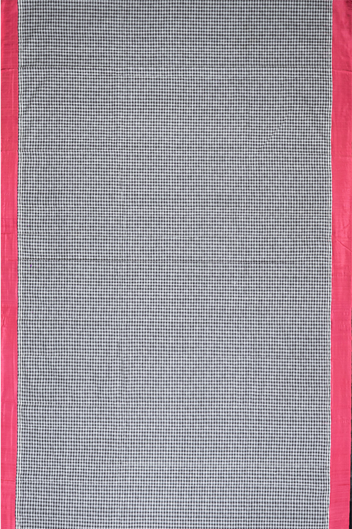 Chitrika Kuppadam 5/5 checks Cotton Handloom Saree White