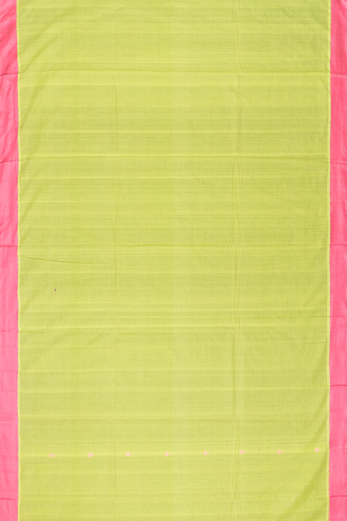 Chitrika Kuppadam Comet Buta Cotton Handloom Saree Yellow