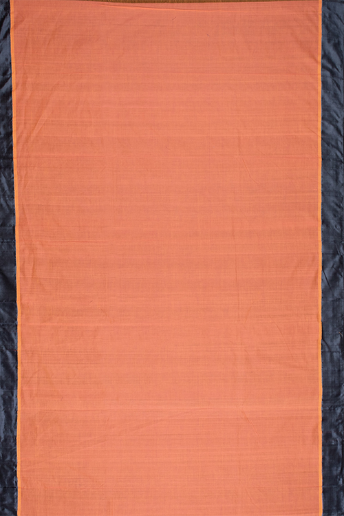 Chitrika Kuppadam Square Dot Buta Cotton Handloom Saree Orange
