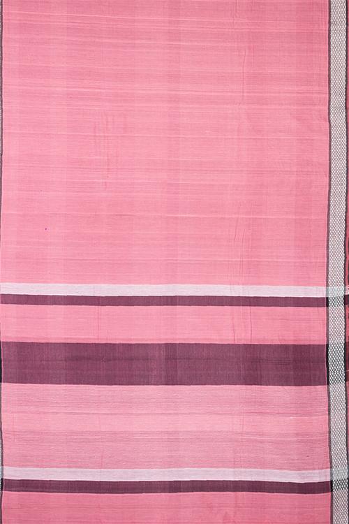 Chitrika Grill Dobby Cotton Handloom Saree Peach