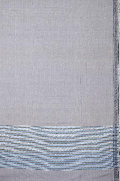 Chitrika Mangalgiri Dobby Cotton Handloom Saree Dark Grey