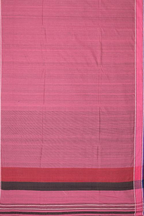 Chitrika Triangle Row Dobby Cotton Handloom Saree Light Mauve