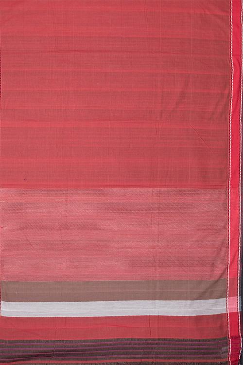 Chitrika Triangle Row Dobby Cotton Handloom Saree Maroon