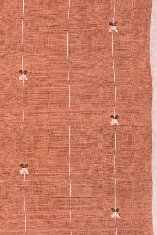 Chitrika Jamdani Flora( 100*ksf)19.80 Cotton And Handspun Handloom Saree Pink