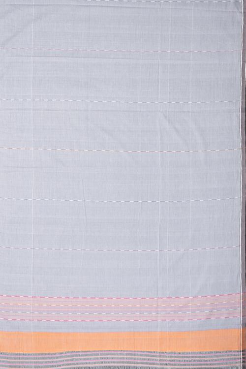 Chitrika Hank Art Plain Cotton Handloom Saree Grey