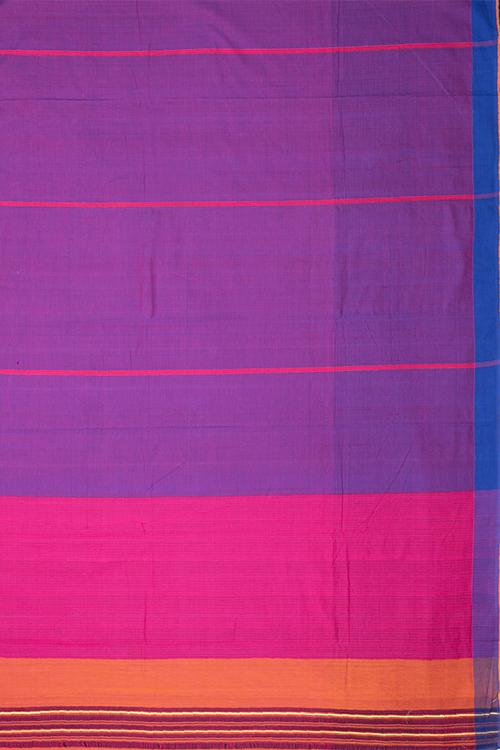 Chitrika Half Missing Plain Cotton Handloom Saree Purple