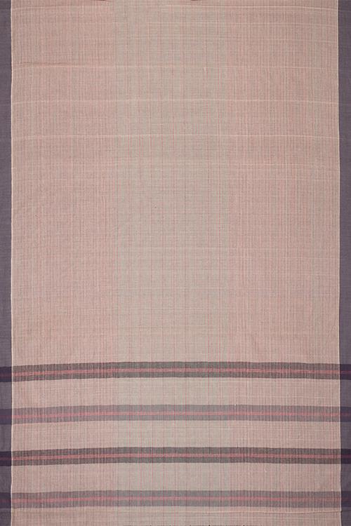 Chitrika Smart Checks Cotton Handloom Saree Beige
