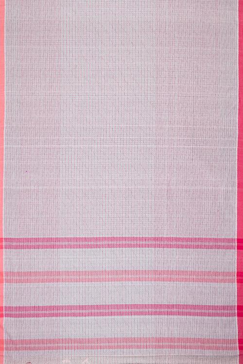 Chitrika Smart Checks Cotton Handloom Saree White