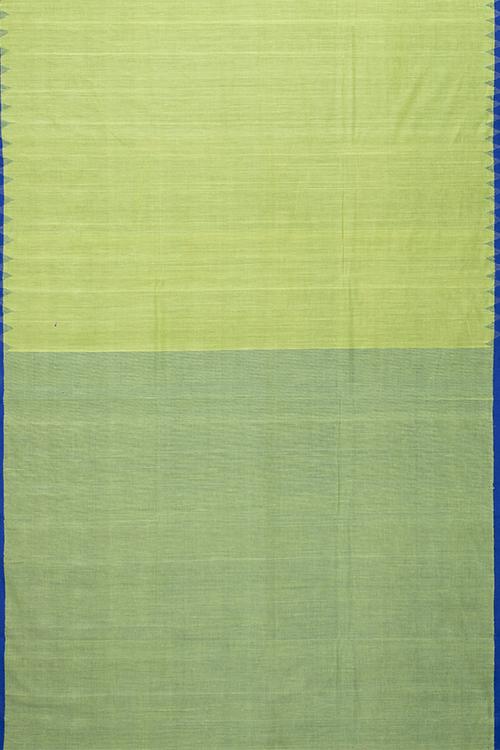 Chitrika Zigzag kuppadam Handspun Handloom Saree Green