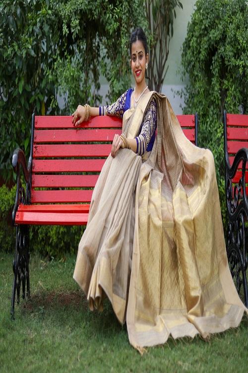 Maheshwari Tusser Saree -7