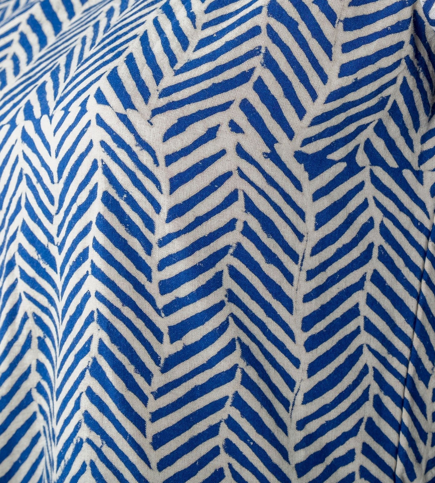 Double Layered Indigo Chevron Style Indo Western Dress