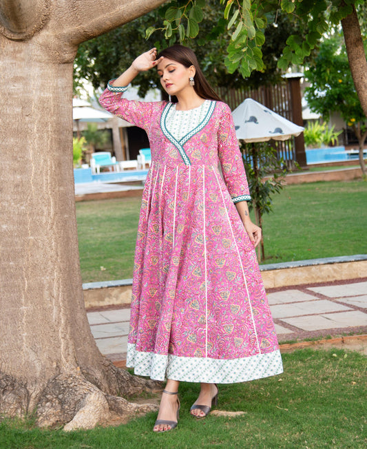 Mulberry Hand Block Printed Dress