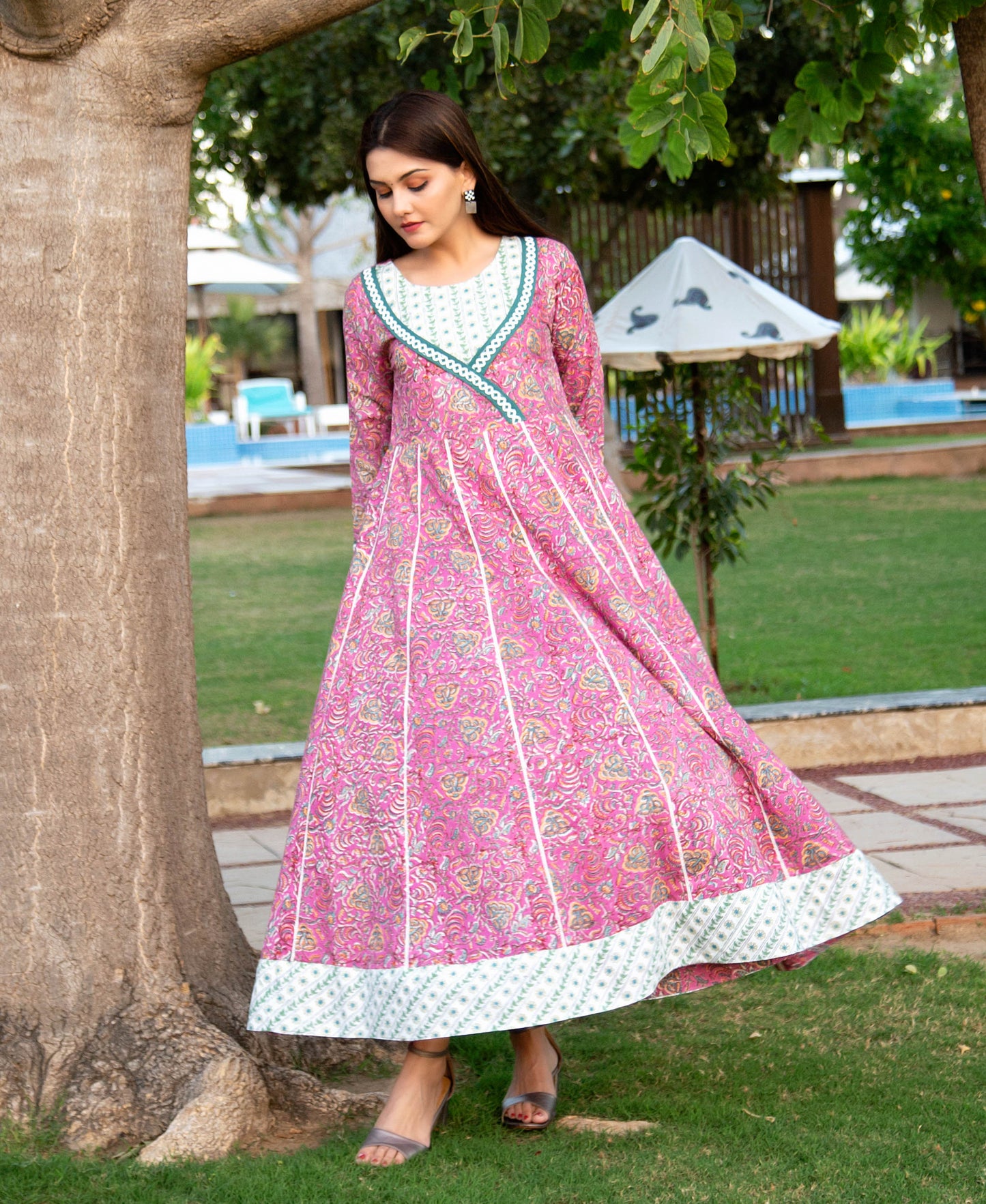 Mulberry Hand Block Printed Dress