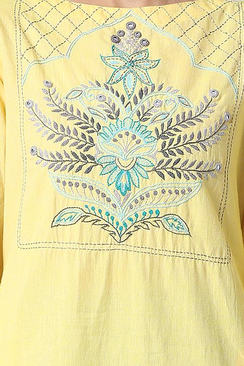 Nargis' Embroidery Work Cotton Kurta