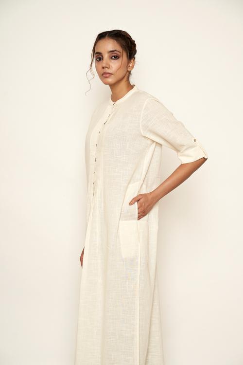 LVLILA-21 Kora blindtucks kurta