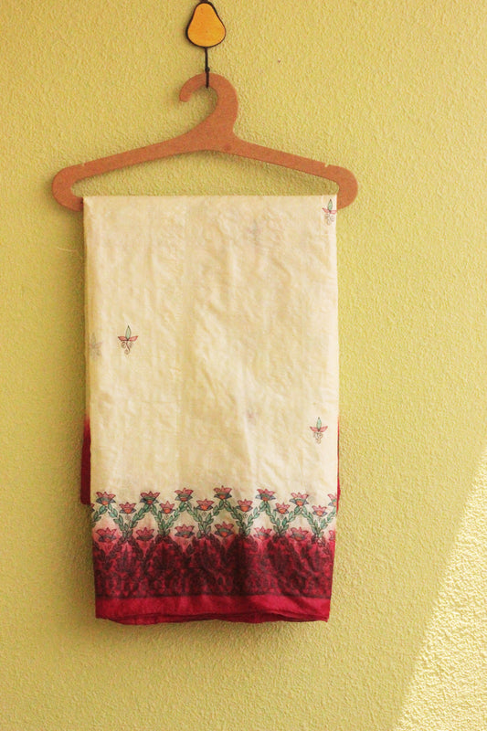 Moya Foliage Hand-painted On Pure Silk Saree