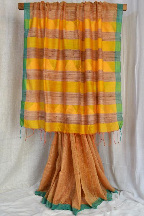 Bengal Handwoven Gicha Silk Saree