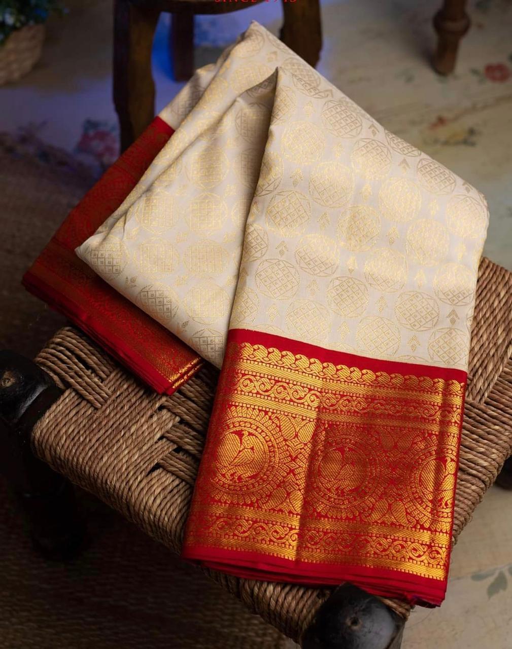 Valiba Pure Soft Cotton Silk Finish Saree With Attached Blouse Bengali Saree