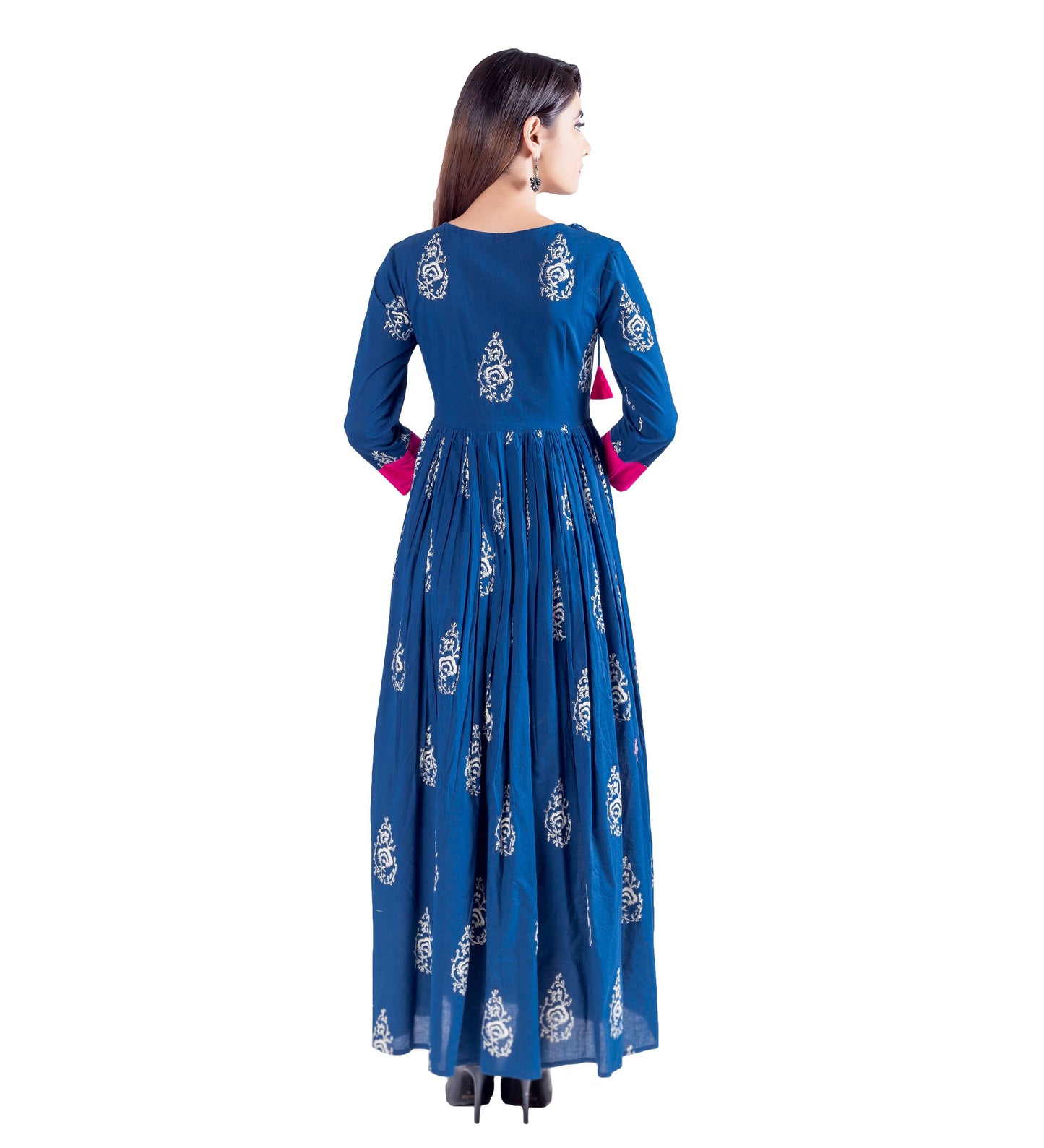 Angrakha Anarkali Fused Floor Length Indo Western Dress