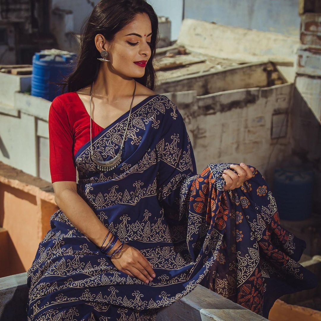 Valiba Latest Printed Cotton Digital Sarees