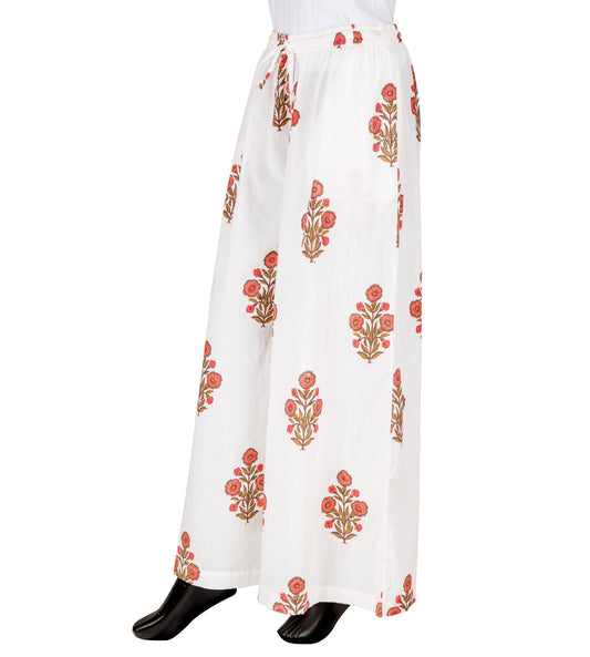 Floral Hand Block Printed Plazzo